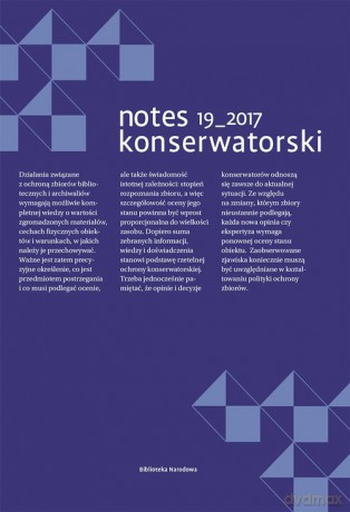 Notes Konserwatorski (Tom 19) [KSIĄŻKA]