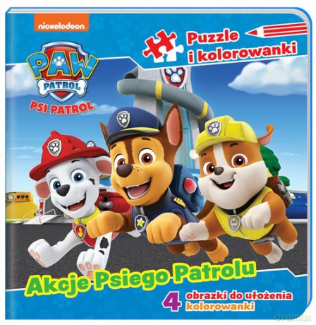 Psi Patrol Puzzle i kolorowanki Akcje Psiego Patrolu [KSIĄŻKA]