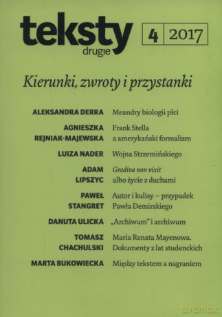 Teksty drugie 4/2017 [KSIĄŻKA]