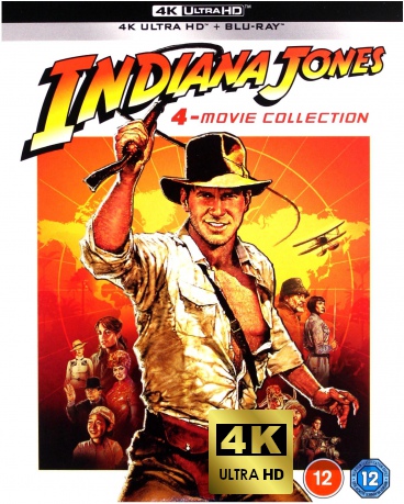 Indiana Jones: Raiders of the Lost Ark / Indiana Jones and the Temple of Doom / Indiana Jones and the Last Crusade / Indiana Jones and the Kingdom of the Crystal Skull [4xBlu-Ray 4K]+[5xBlu-Ray]