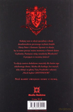 Harry Potter i komnata tajemnic wyd. Gryffindor - Joanne K. Rowling [KSIĄŻKA]