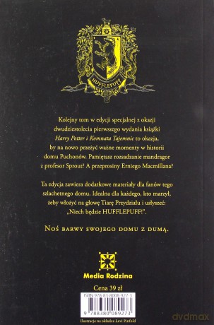 Harry Potter i komnata tajemnic wyd. Hufflepuff - Joanne K. Rowling [KSIĄŻKA]