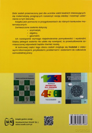 Zbiór zadań z matematyki Konkursy w szkole średniej - Witold Bednarek [KSIĄŻKA]