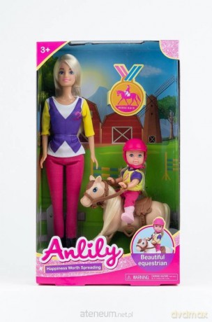Lalka Anlily 30 cm z dzieckiem i kucykiem