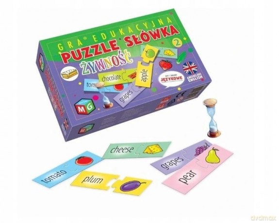 Puzzle słówka Żywność