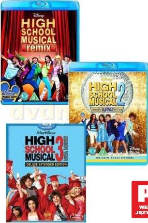 High School Musical 1+2+3 Pakiet [3Blu-Ray] (Disney)