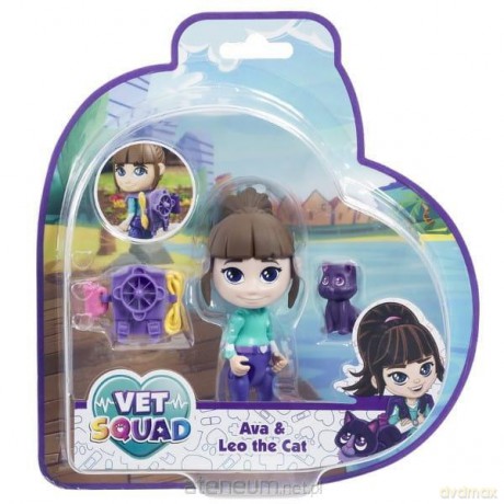 Super Vet Squad. Laleczka Ava i kot Leo [FIGURKA]