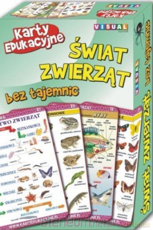 Świat zwierząt bez tajemnic karty edukacyjne