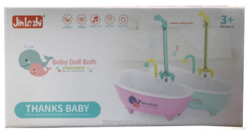Wanna na baterie lejąca wodą dla lalki 29 cm