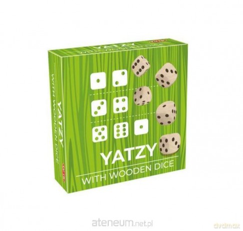 Yatzy drewniane kostki - gra w kości