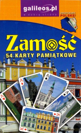 Zamość - karty pamiątkowe do gry. 54 karty do gry [KARTY]