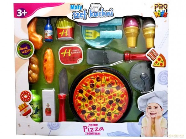 Zestaw pizza z dodatkami