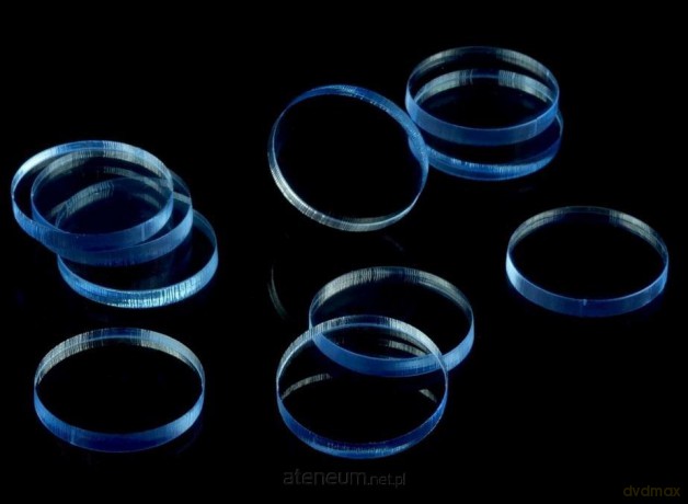 Znaczniki akryl nieb. fluo okrągłe 22x3mm 10 szt
