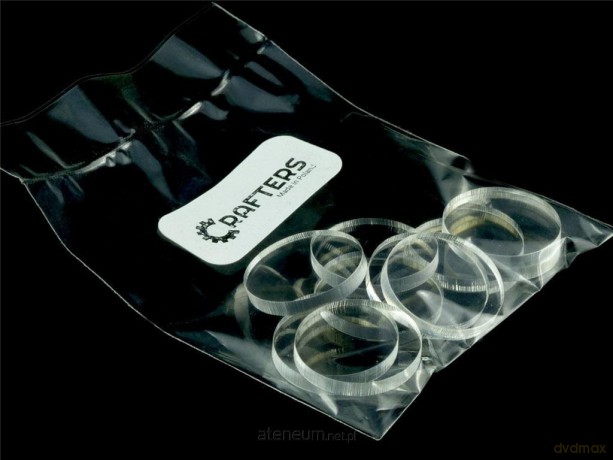 Znaczniki akryl transparentne okrągłe 15x3mm 10 szt
