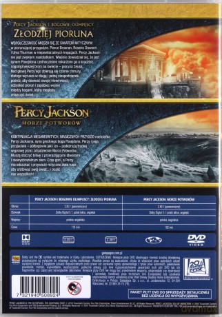 Percy Jackson: Morze Potworów / Percy Jackson i Bogowie Olimpijscy [2DVD]