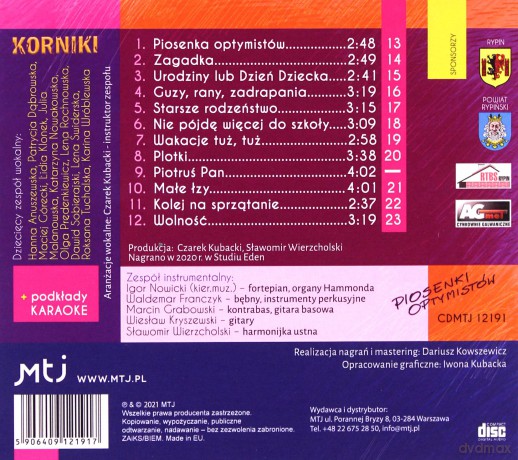 Korniki: Piosenki optymistów [CD]