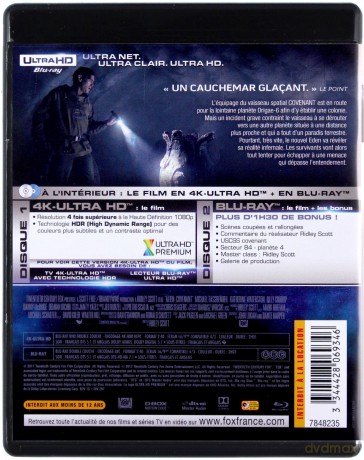 Alien: Covenant (Obcy: Przymierze) [Blu-Ray 4K]+[Blu-Ray]