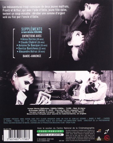 Band of Outsiders (Amatorski gang) [Blu-Ray]