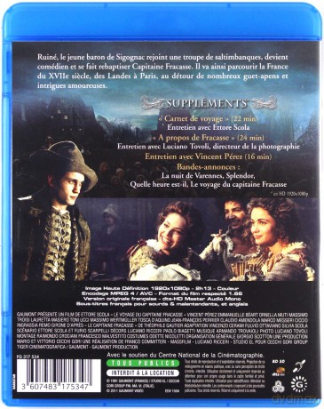 Captain Fracassa's Journey (Kapitan Fracasse) [Blu-Ray]
