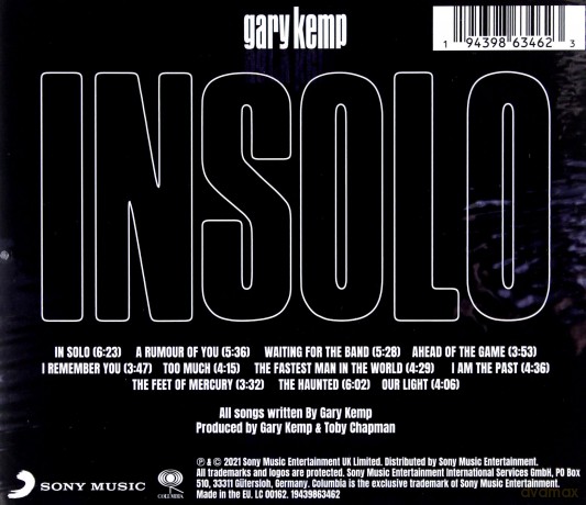 Gary Kemp: INSOLO [CD]