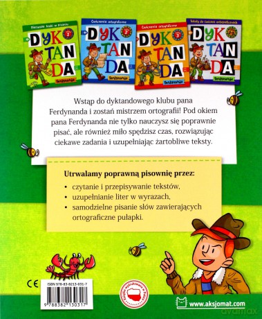 Dyktanda Ferdynanda. Pierwsze kroki w pisaniu. Klasa 1 - Bogusław Michalec [KSIĄŻKA]