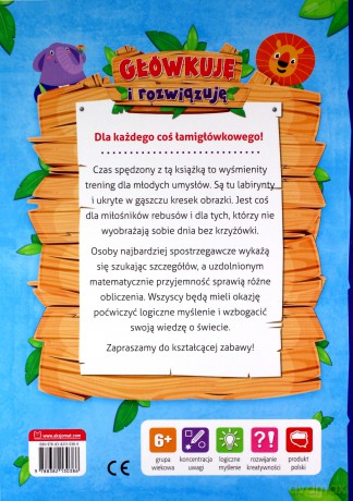Główkuję i rozwiązuję. Księga łamigłówek dla dzieci 6-8 lat [KSIĄŻKA]