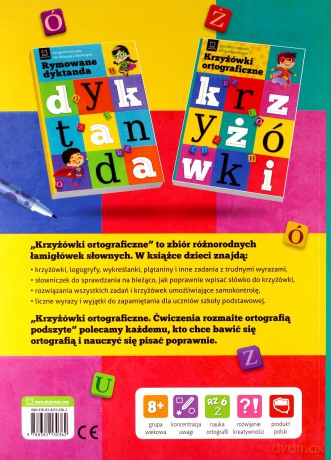 Krzyżówki ortograficzne. Ćwiczenia rozmaite ortografią podszyte - Bogusław Michalec [KSIĄŻKA]