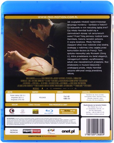 Hannibal. Po drugiej stronie maski [Blu-Ray]