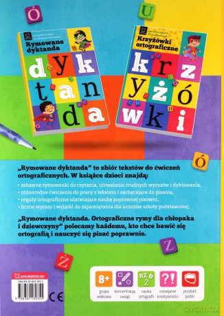 Rymowane dyktanda. Ortograficzne rymy dla chłopaka i dziewczyny - Bogusław Michalec [KSIĄŻKA]