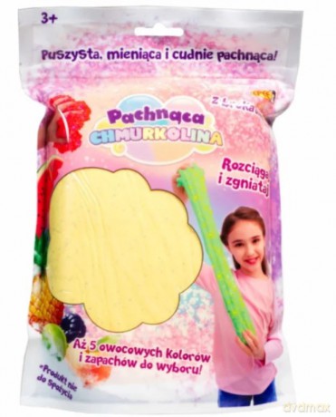 Masa plastyczna Chmurkolina pachnąca Big Pack pomarańczowa brokat