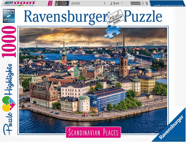 RAVENSBURGER 1000 el. Skandynawskie Miasto Widok [PUZZLE]
