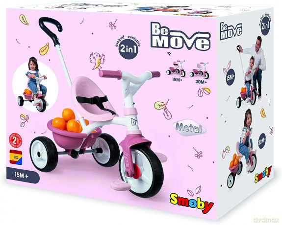 Rowerek trójkołowy Be Move różowy