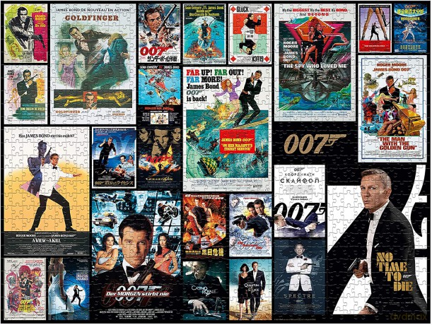 WINNING MOVES James Bond 007 Posters 1000 el. [PUZZLE]