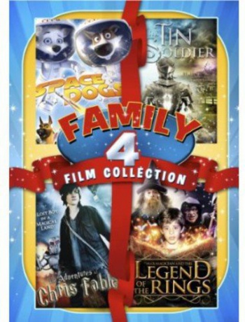 Family 4 Film Collection: Space Dogs / The Tin Soldier / The Adventures Of Chris Fable / Legend of Rings [4DVD]