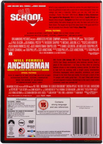 Old School - Unseen / Anchorman: The Legend of Ron Burgundy (Niezaliczona / Legenda telewizji) [2DVD]