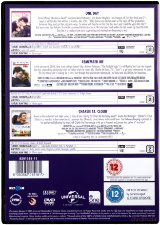 One Day / Remember Me / Charlie St. Cloud (Jeden dzień / Twój na zawsze / Charlie St. Cloud) [3DVD]
