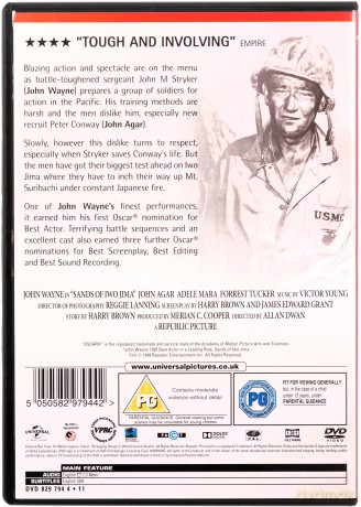 Sands of Iwo Jima (Piaski Iwo Jimy) [DVD]
