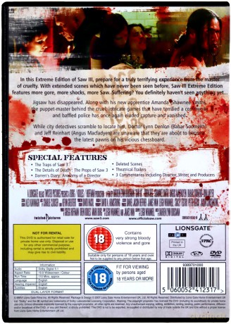 Saw III (Piła III) [DVD]