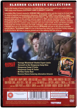 Sleepaway Camp 2 - Unhappy Campers (Uśpiony obóz 2: Smutni obozowicze) [DVD]