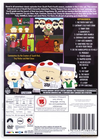 South Park: Season 4 (Miasteczko South Park) [3DVD]