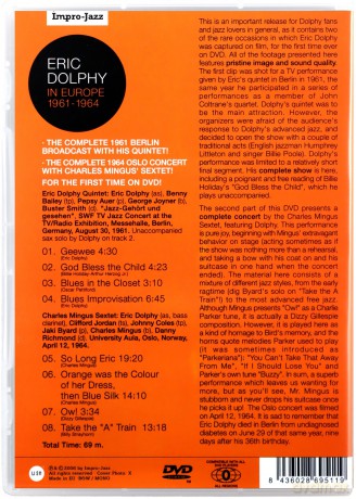 Eric Dolphy: In Europe 1961-1964 [DVD]