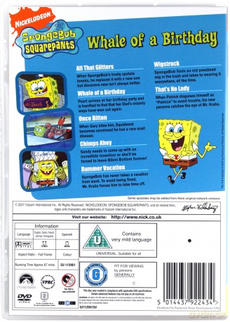 Spongebob Squarepants: Whale of a Birthday (SpongeBob Kanciastoporty) [DVD]