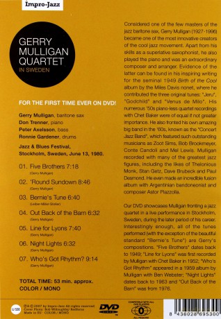 Gerry Mulligan Quartet: In Sweden [DVD]