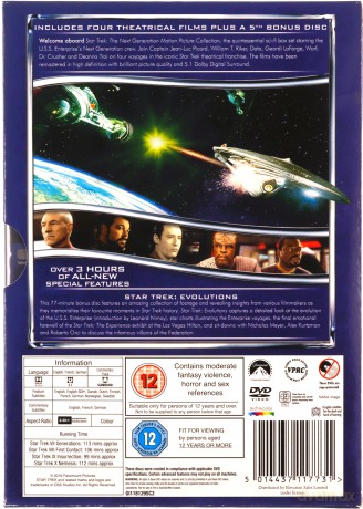 Star Trek: The Next Generation Motion Picture Collection [5DVD]