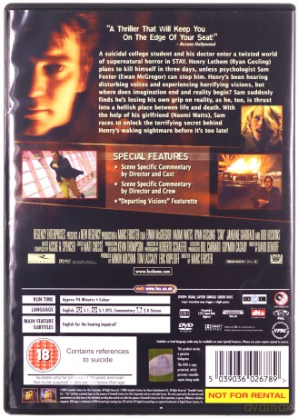 Stay: Uncut Version (Zostań) [DVD]