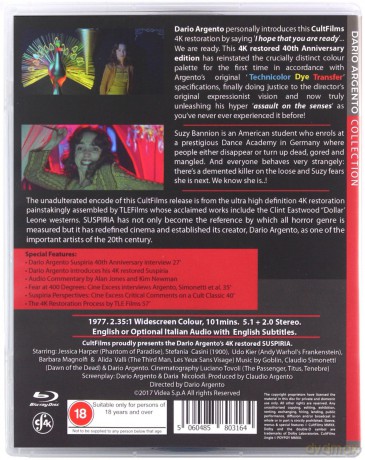 Suspiria (Odgłosy) [Blu-Ray]