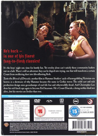 Taste The Blood Of Dracula (Skosztuj krwi Draculi) [DVD]