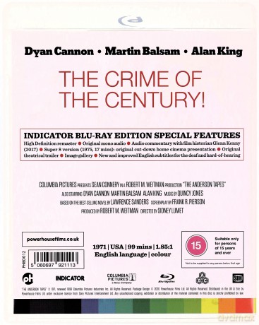 The Anderson Tapes (Taśmy prawdy) [Blu-Ray]