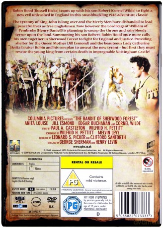 The Bandit of Sherwood Forest [DVD]