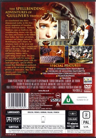Trzy światy Guliwera [DVD]